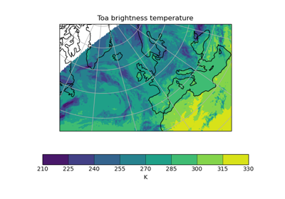 Example of a Polar Stereographic Plot